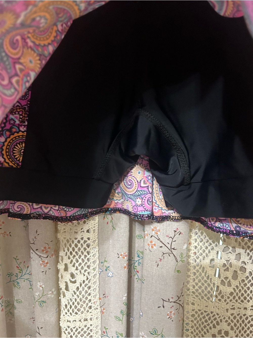 SparkleSkirts Paisley Athletic Skort XS Purple Pink Built-In Shorts - Picture 3 of 6